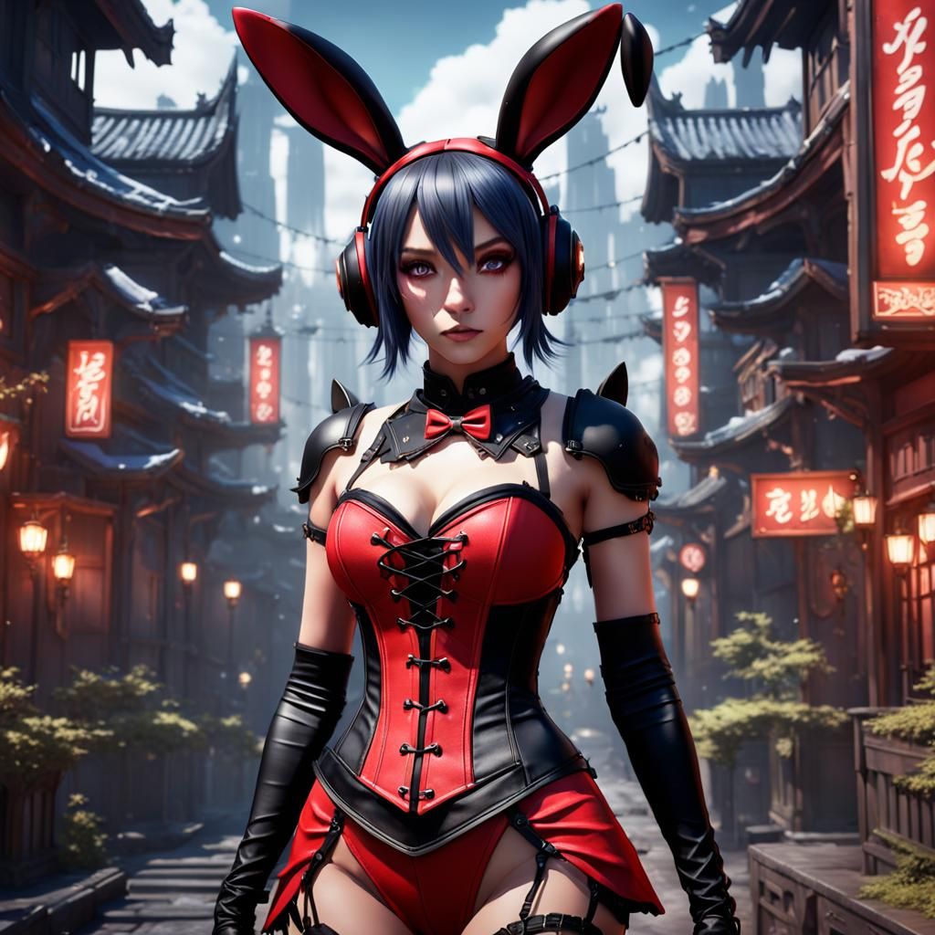 anime bunny suit girl - AI Generated Artwork - NightCafe Creator