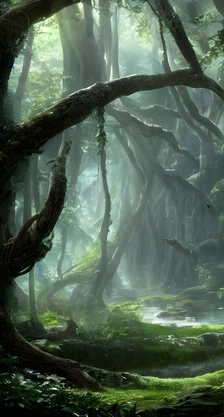 Middle Earth: Lothlórien Unseen - AI Generated Artwork - NightCafe Creator