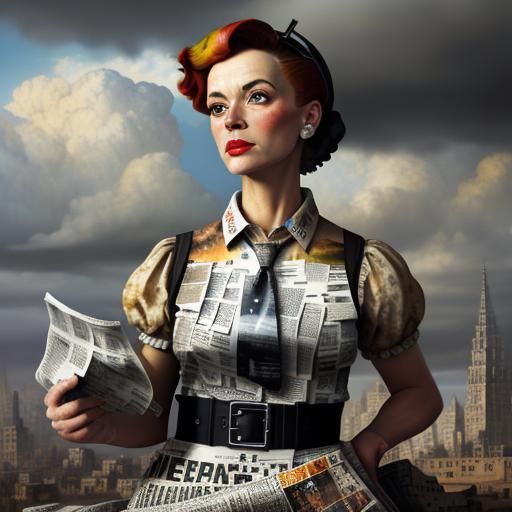 Newspaper dress