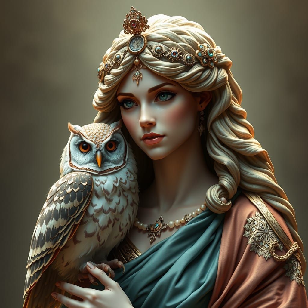 Minerva and the owl of wisdom