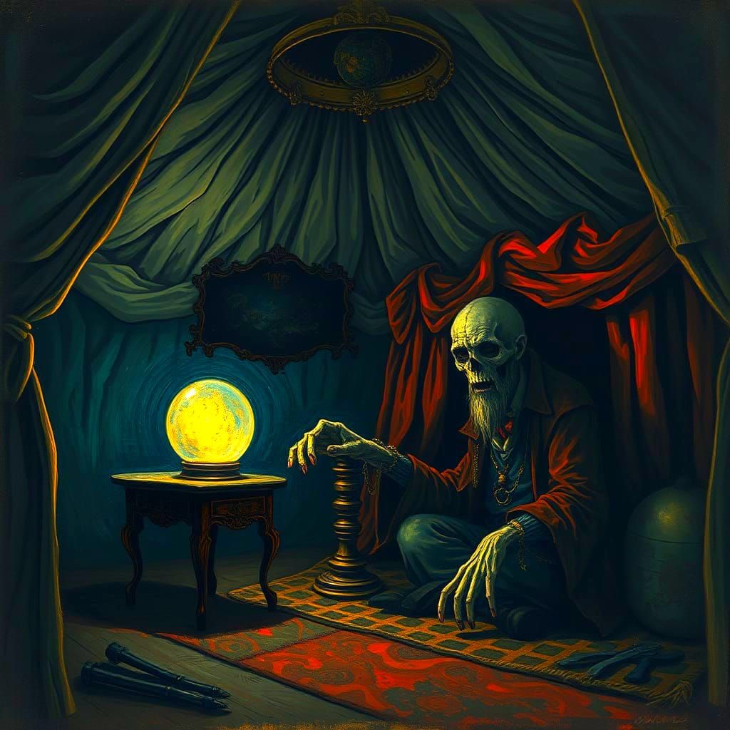 The Fortune Teller AI Generated Artwork NightCafe Creator
