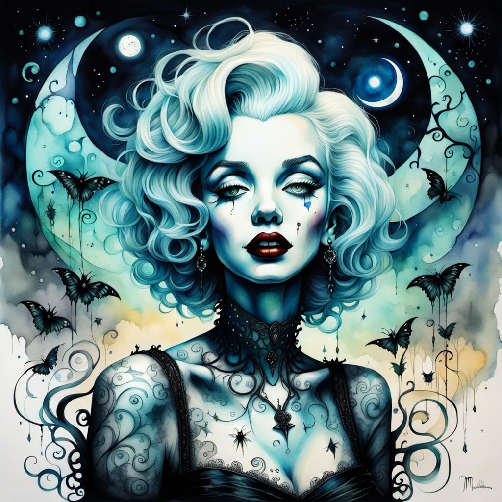 Gothic Marilyn Monroe