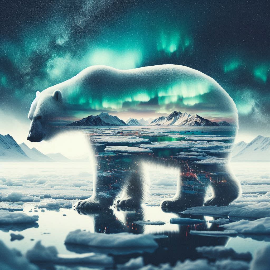 double exposure beautiful fantasy portrait landscape..