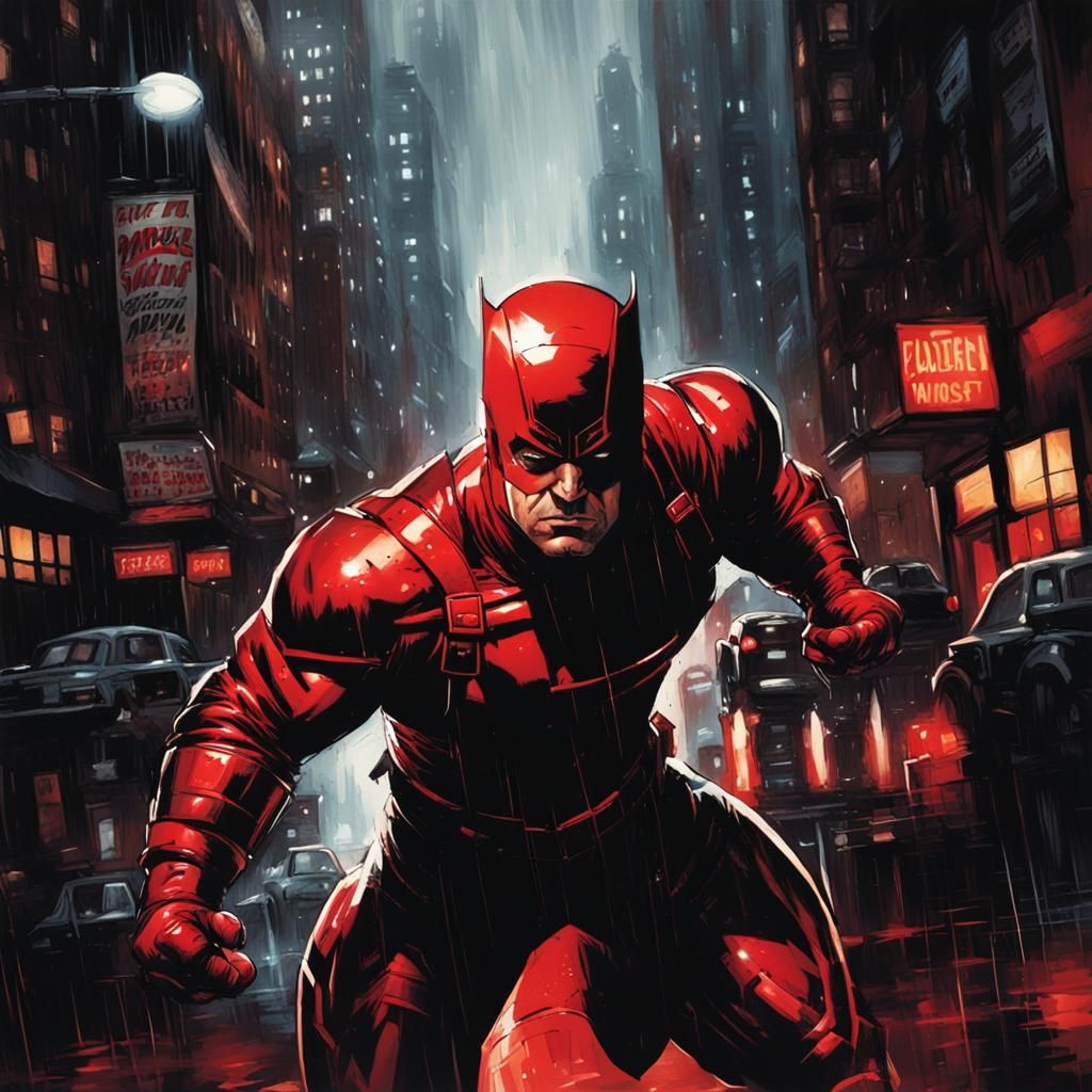 Daredevil - the devil guardian - - AI Generated Artwork - NightCafe Creator