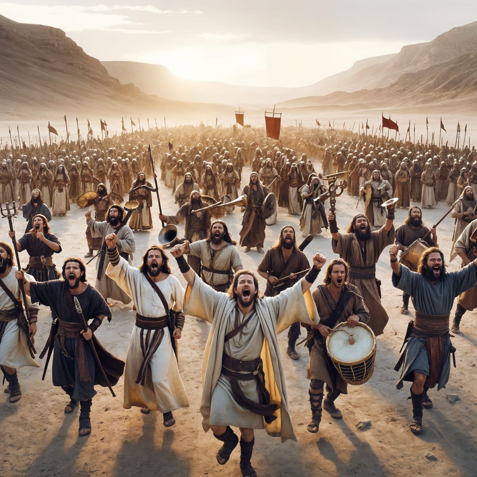 King Jehoshaphat sends out the choir in front of the army  by @B7B