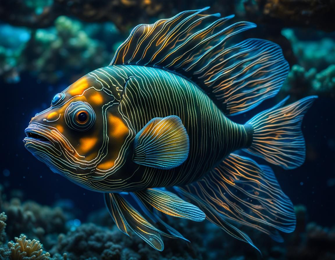 Bioluminescent fish