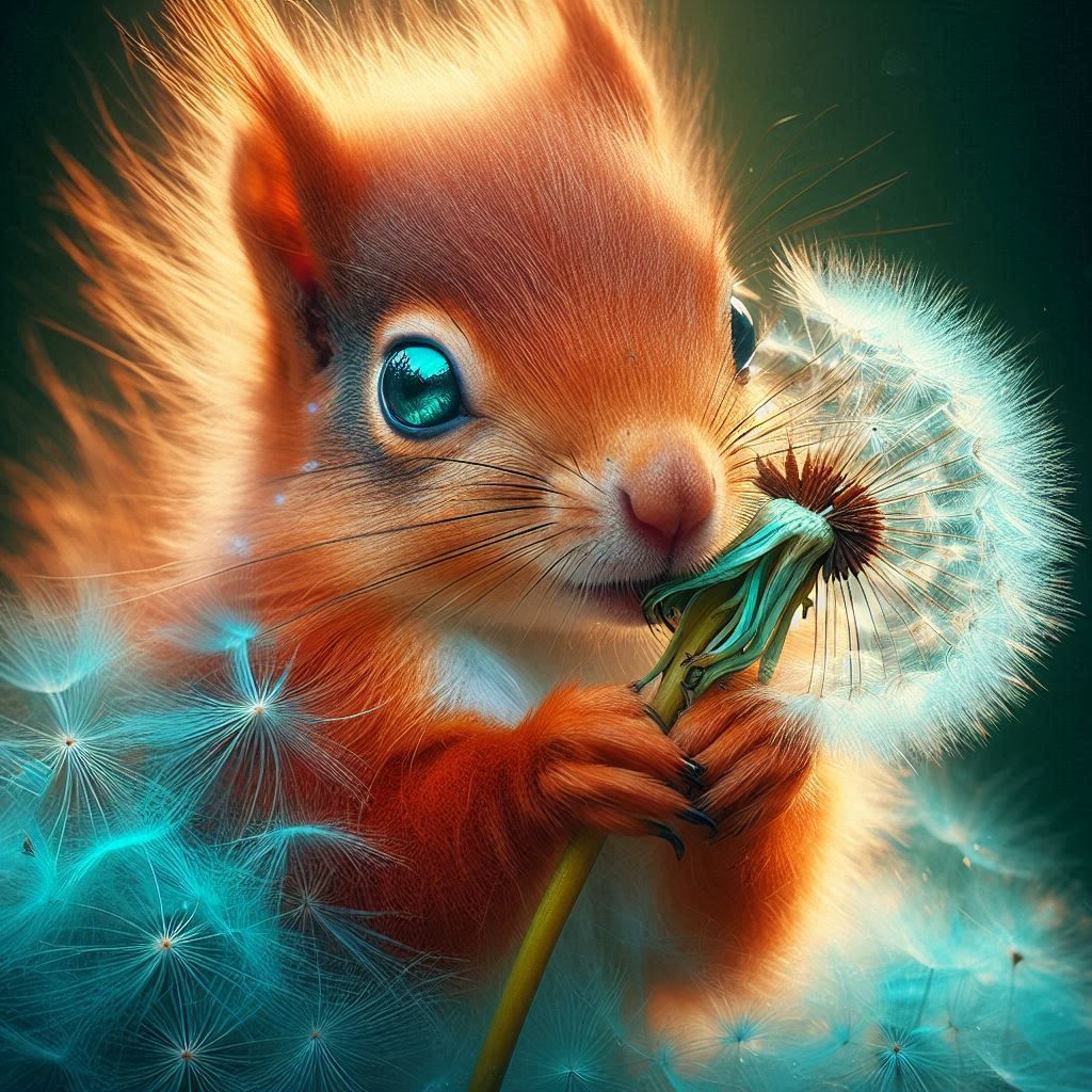 The Squirrel Adventures -  Squirrel and his Dandelion!!