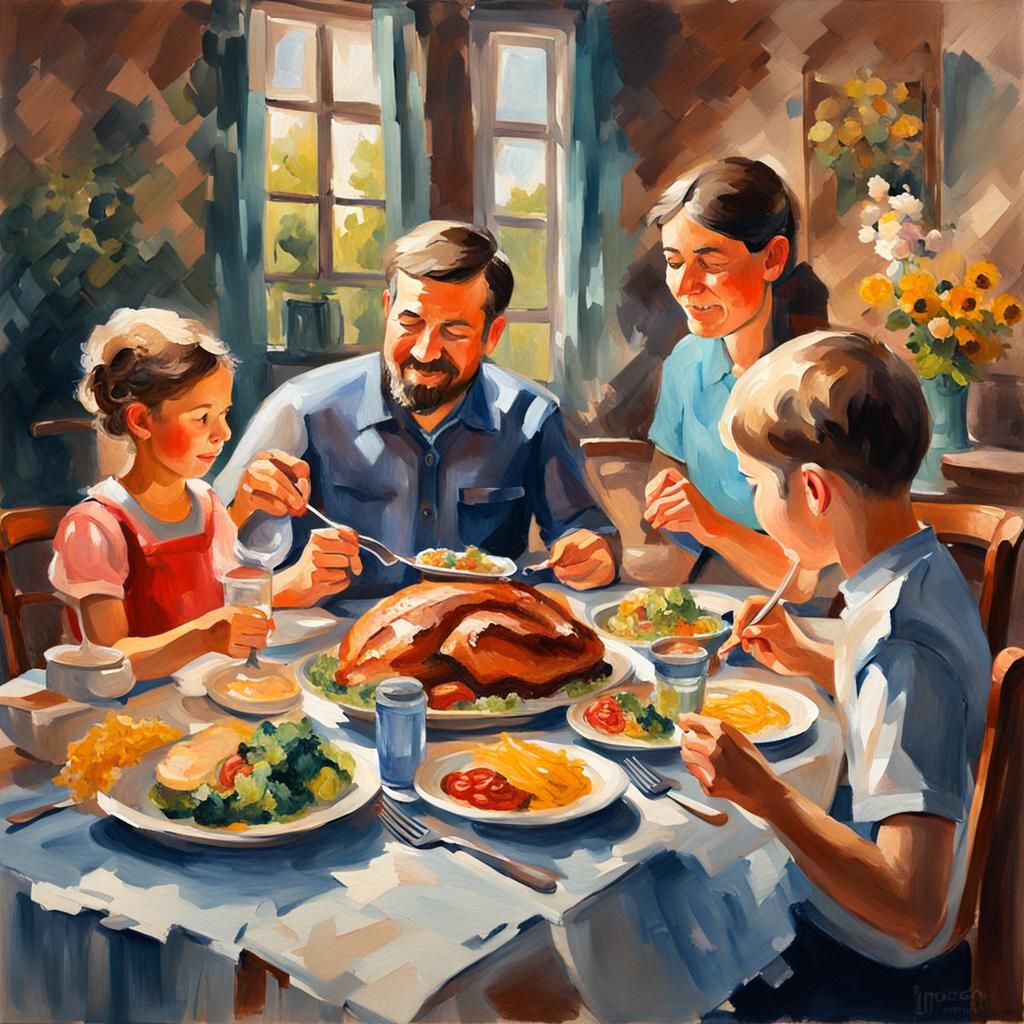 A plentiful supper