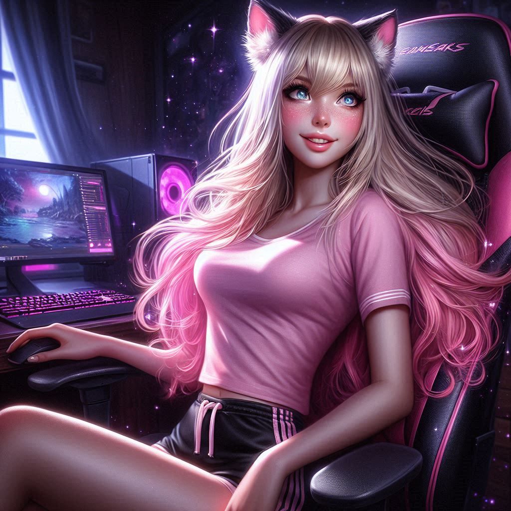 Gamer Cat Girl