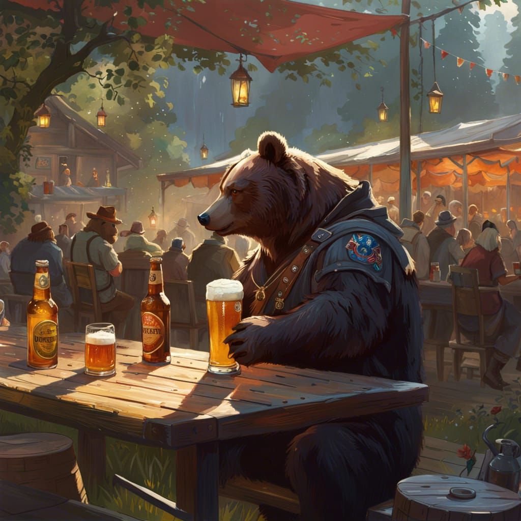 He thought it said 'Bear Fest'  by @Laevos