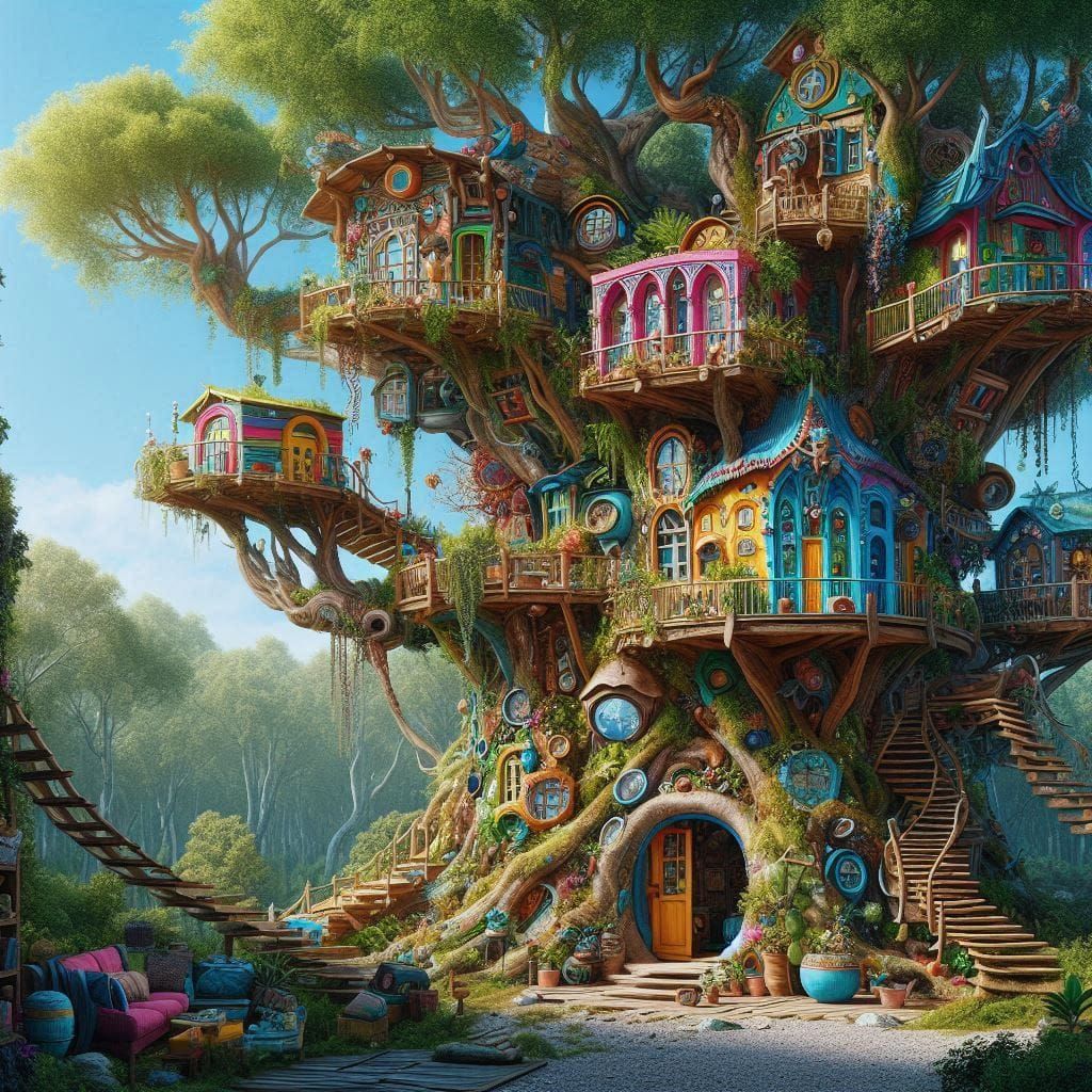 Pastel Tree House