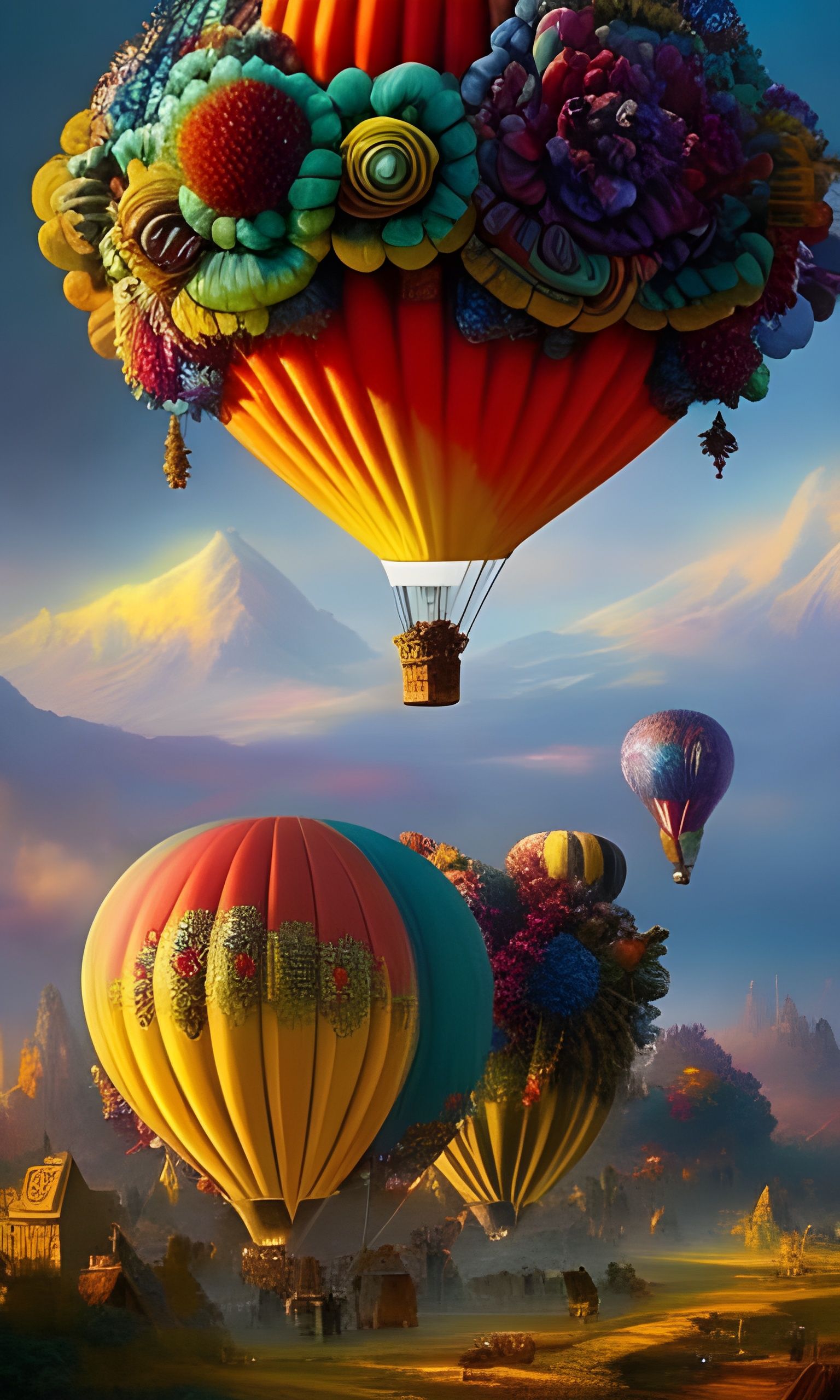 Hot Air Balloon Festival in Fairyland   by @Rietpetiet 