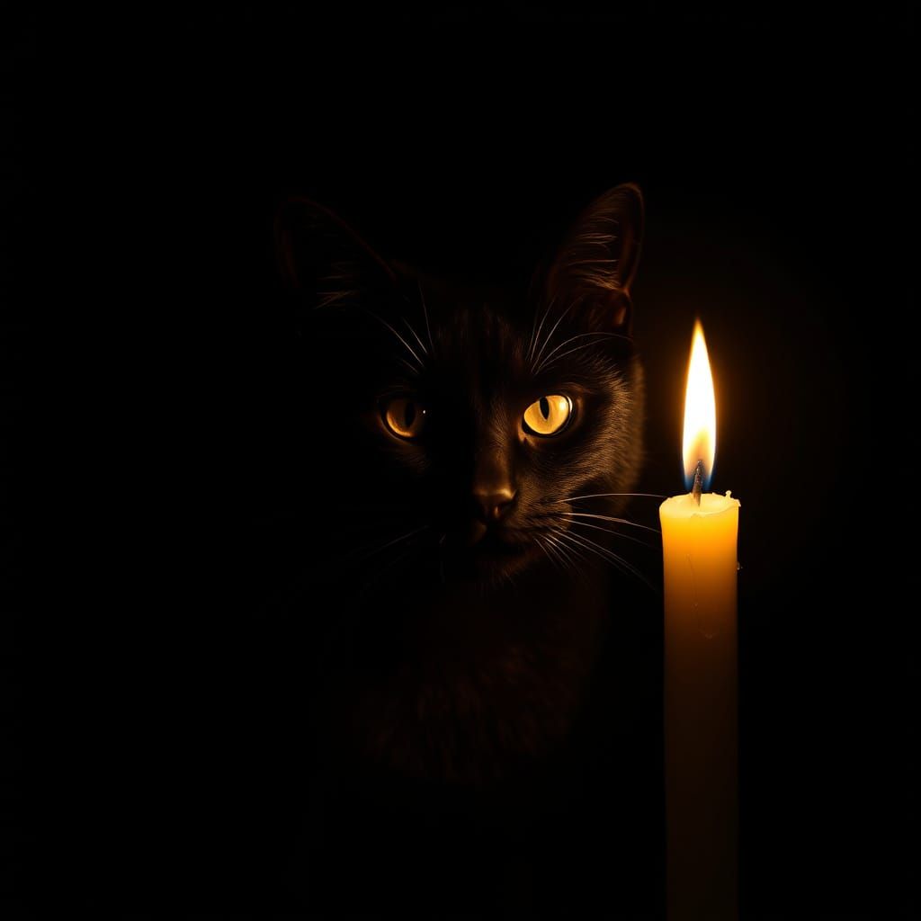 Cat in the dark  by @Marc Gacy