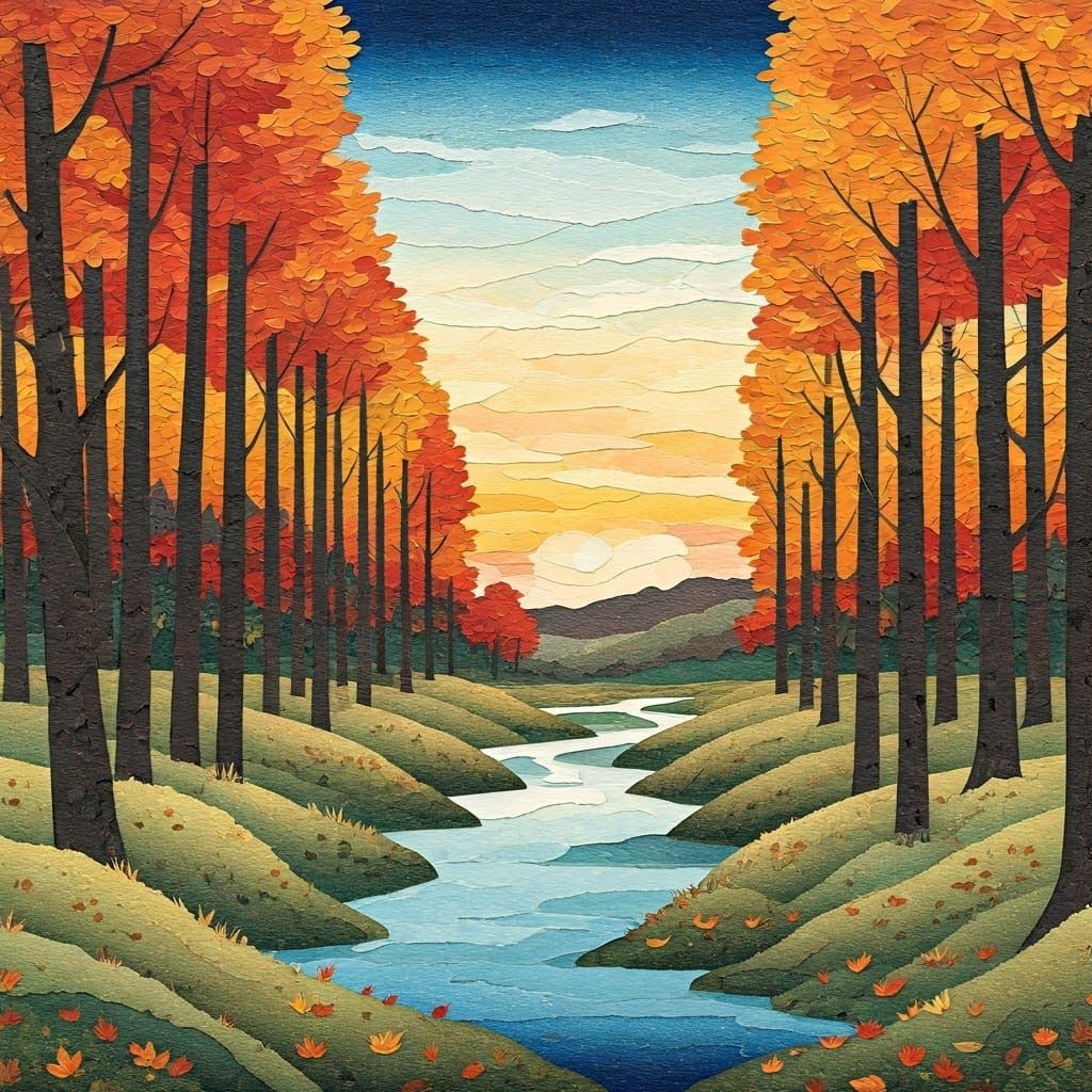 a paper collage
