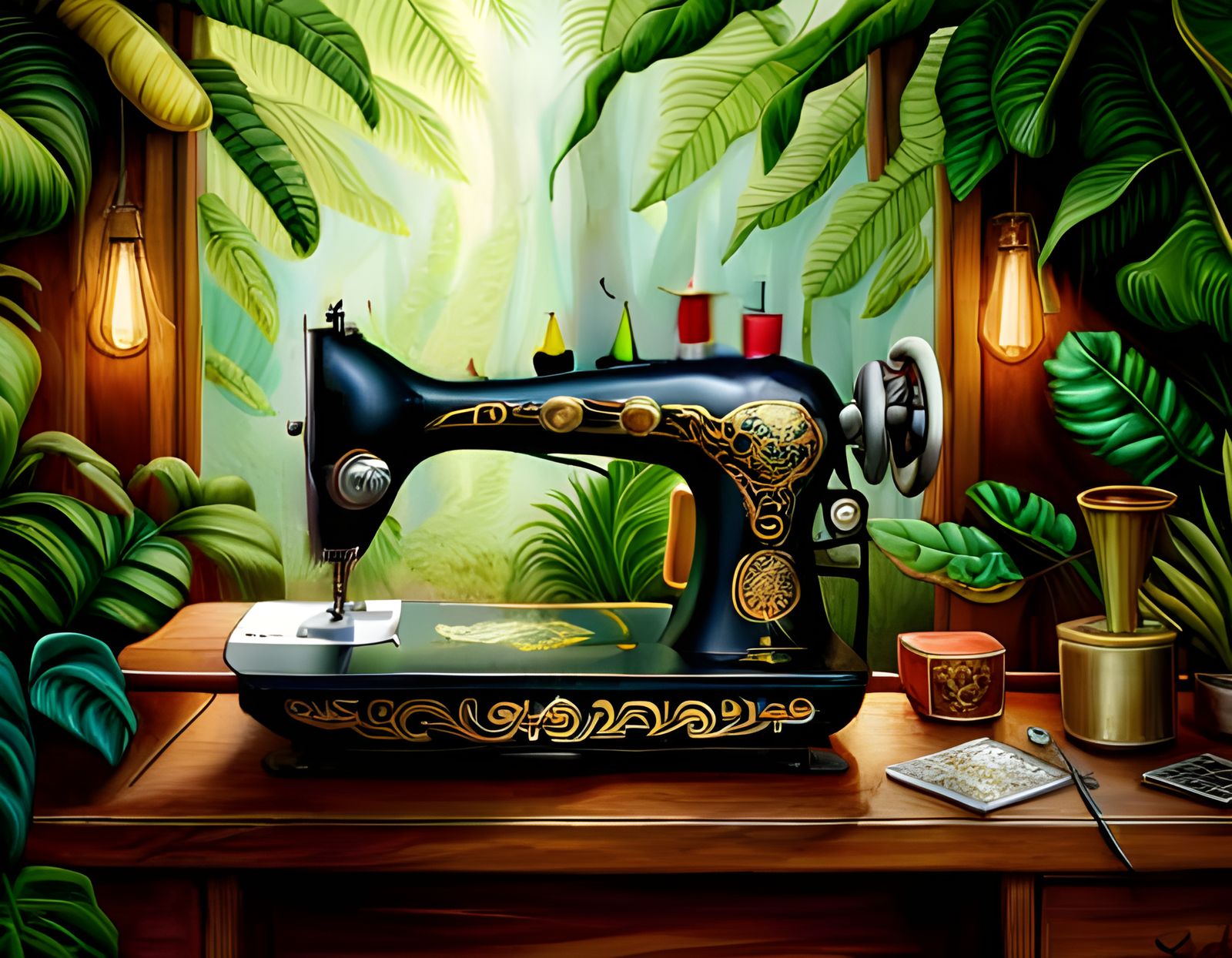 Ornate Sewing Machine   by @Kooky-Christy