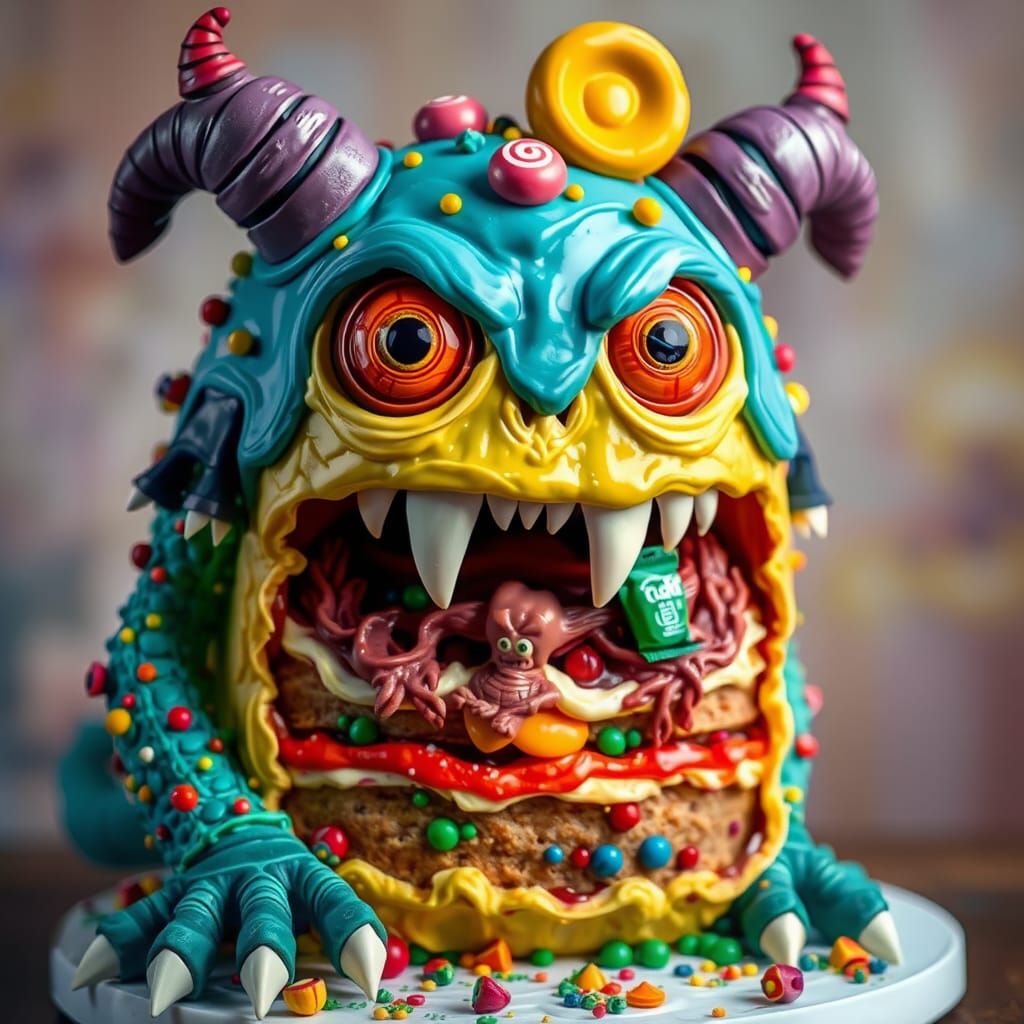 Monster cake  by @Morrighan