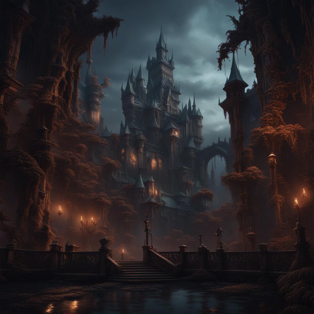 Dark Castle - AI Generated Artwork - NightCafe Creator