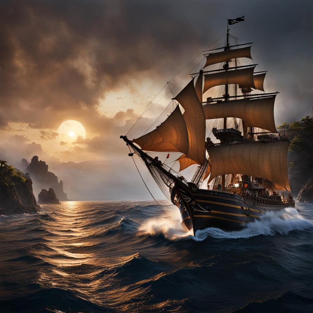 a pirate ship  by @Rosefire