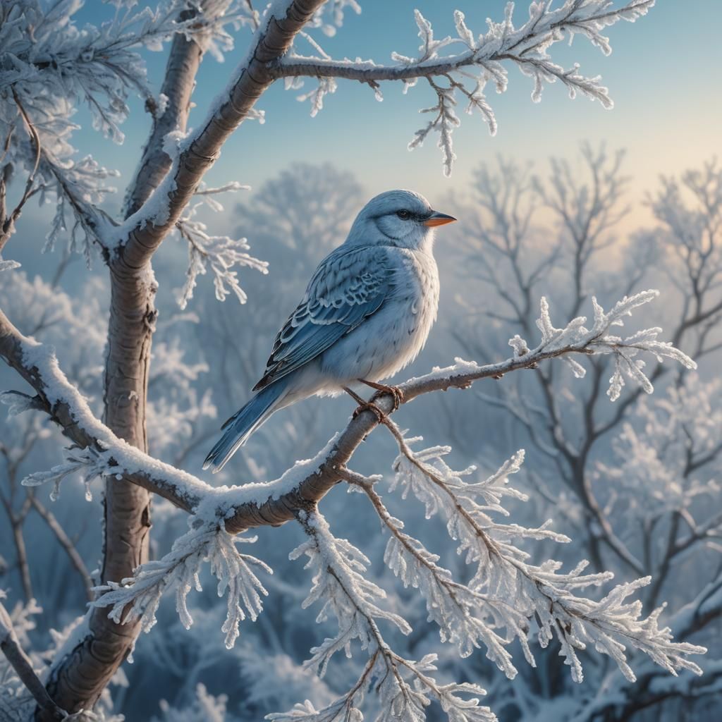 Winter bird  by @LaysChips