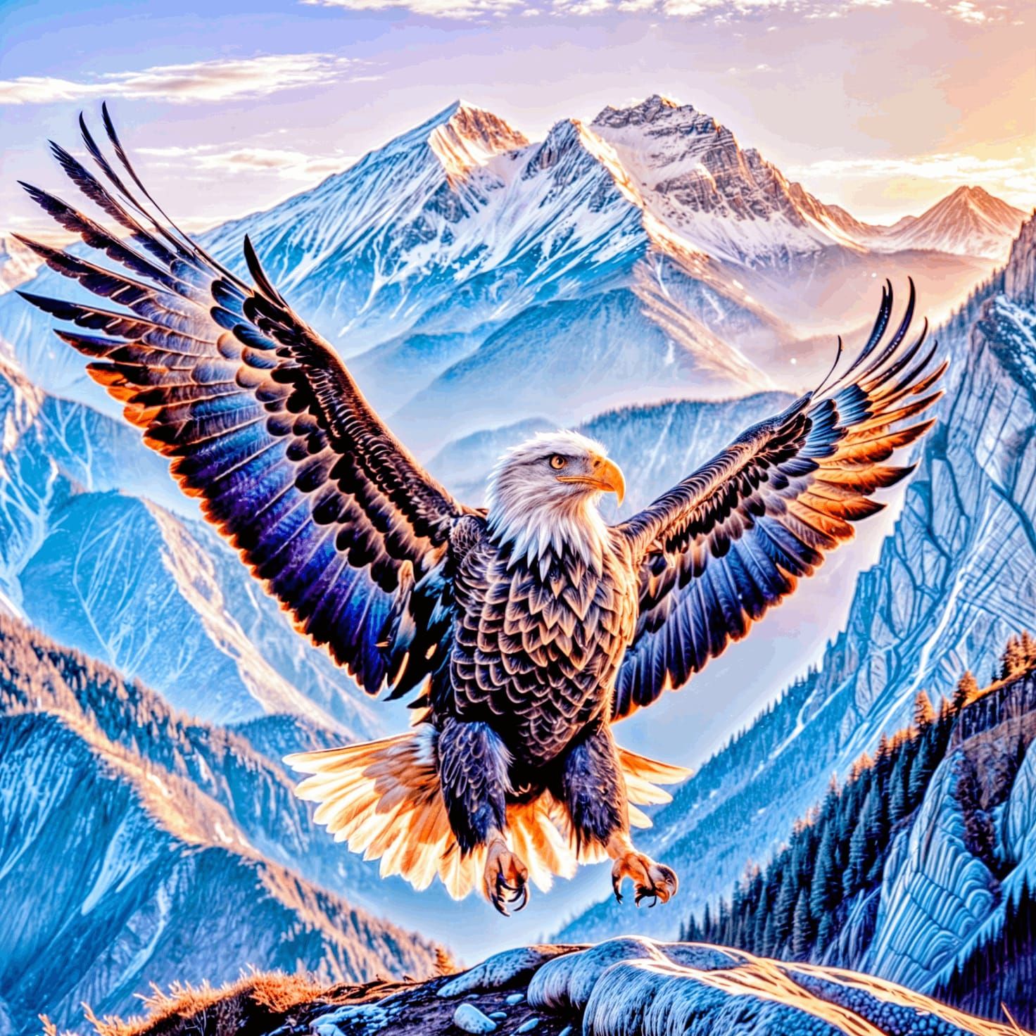 You Can Always Add a Little More Majesty to Those Purple(ish) Mountains