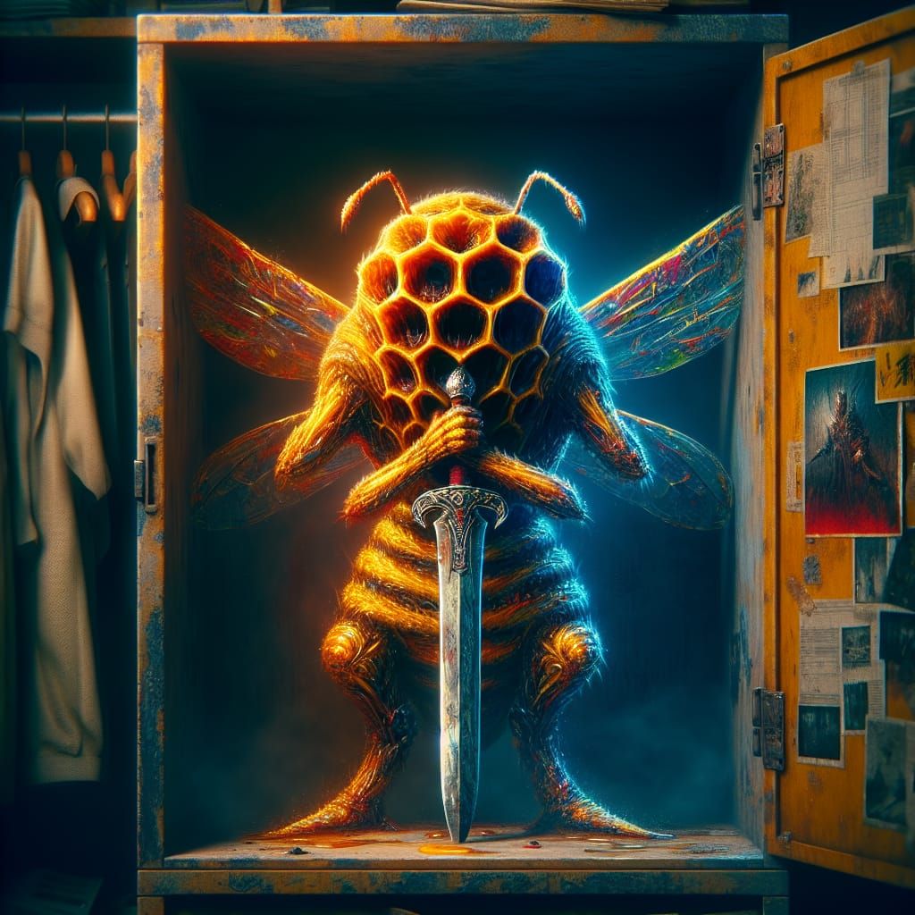 Honeycomb Warrior in Dystopian Gothic Horror