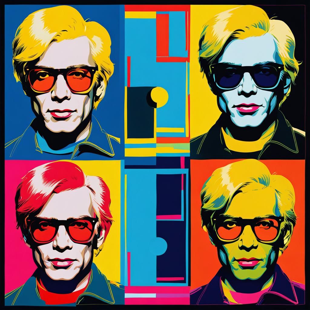 Andy warhol in himself style