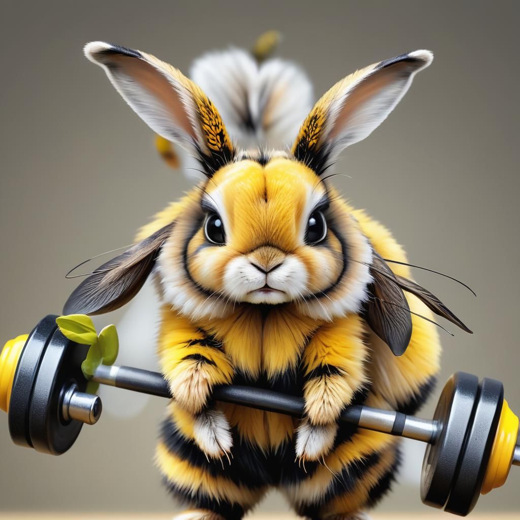 Honey Bunny - занимается спортом