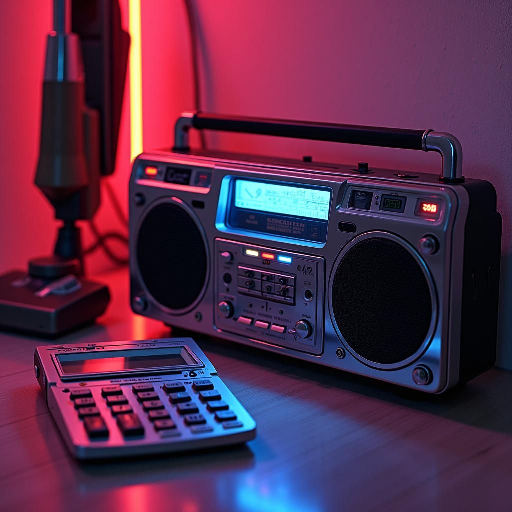 portable stereo radio cassette pocket calculator vacuum