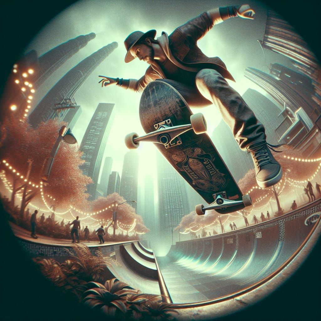 Go Pro Skate Boarding Shot  by @The King Of Fine Tuned Loras