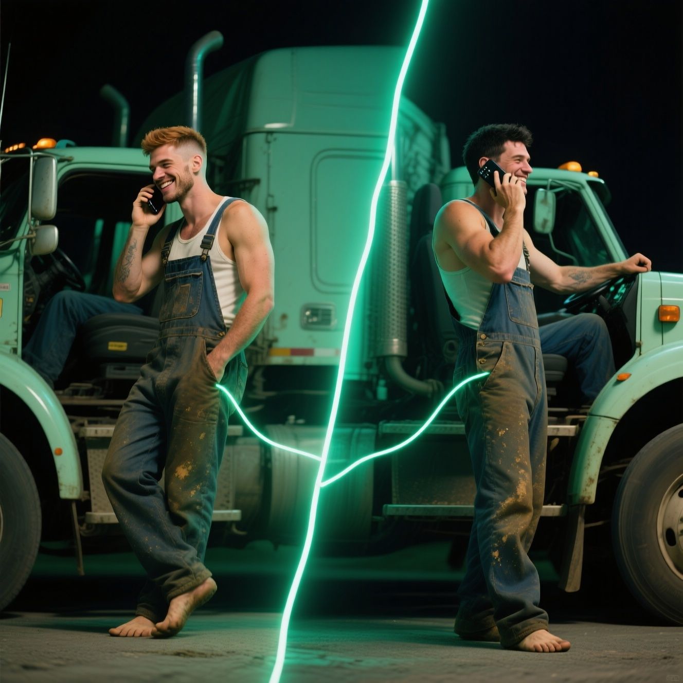 High road: Dirk exploring the wound