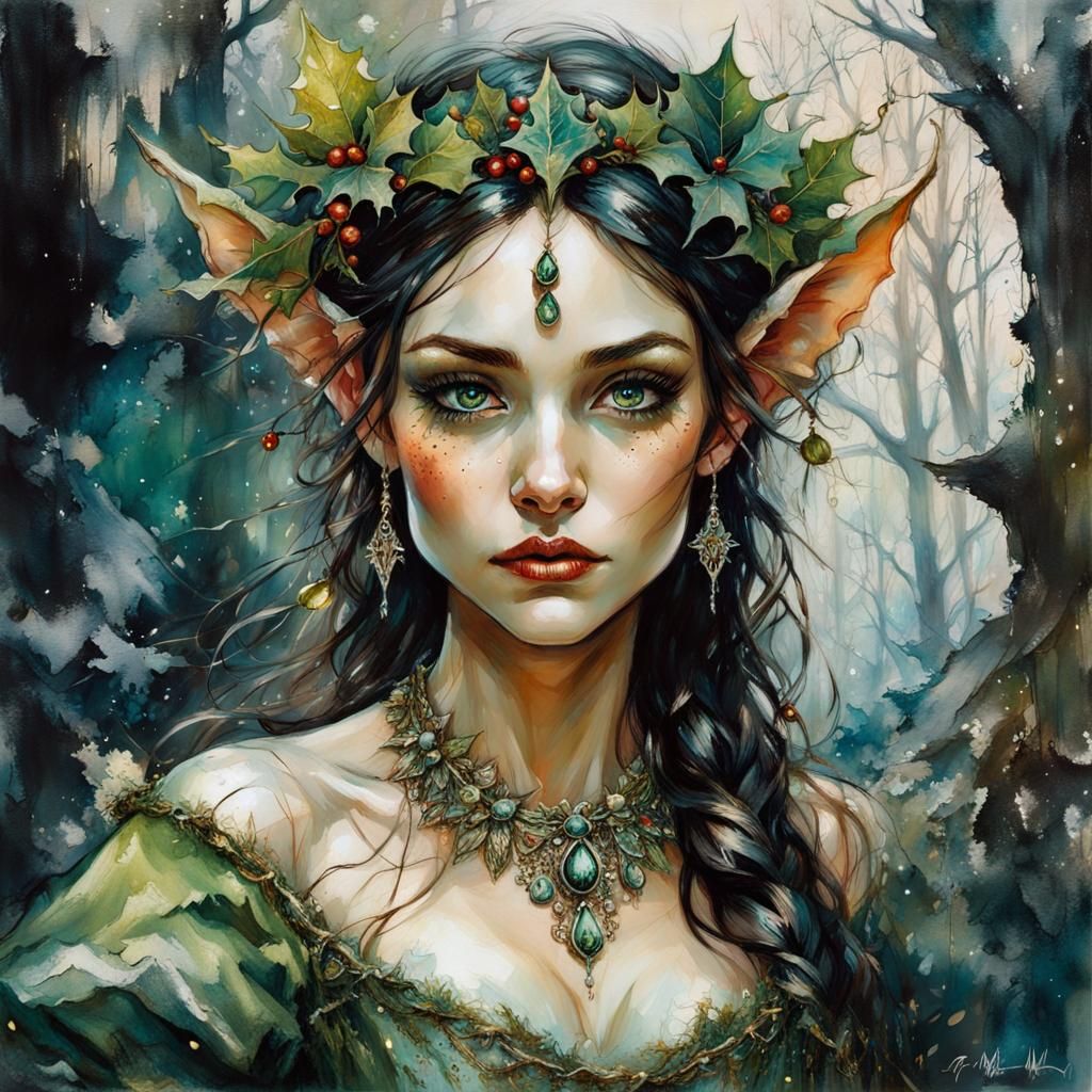 Beautiful elf queen - AI Generated Artwork - NightCafe Creator