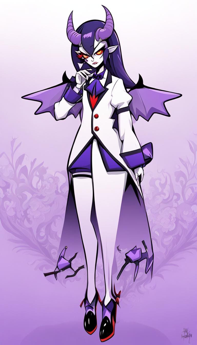 Light hot girl style angel character with wings