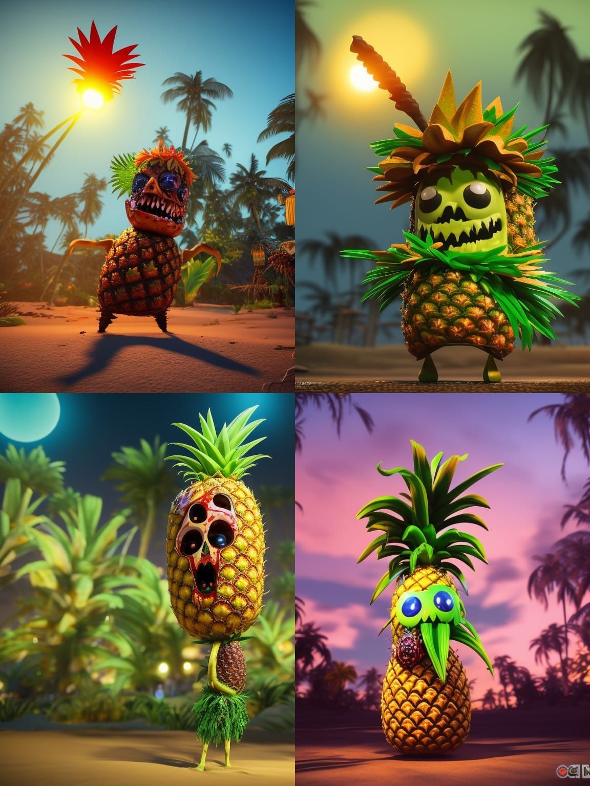 Hoʻouka kaua ʻo Zombie Pineapple!