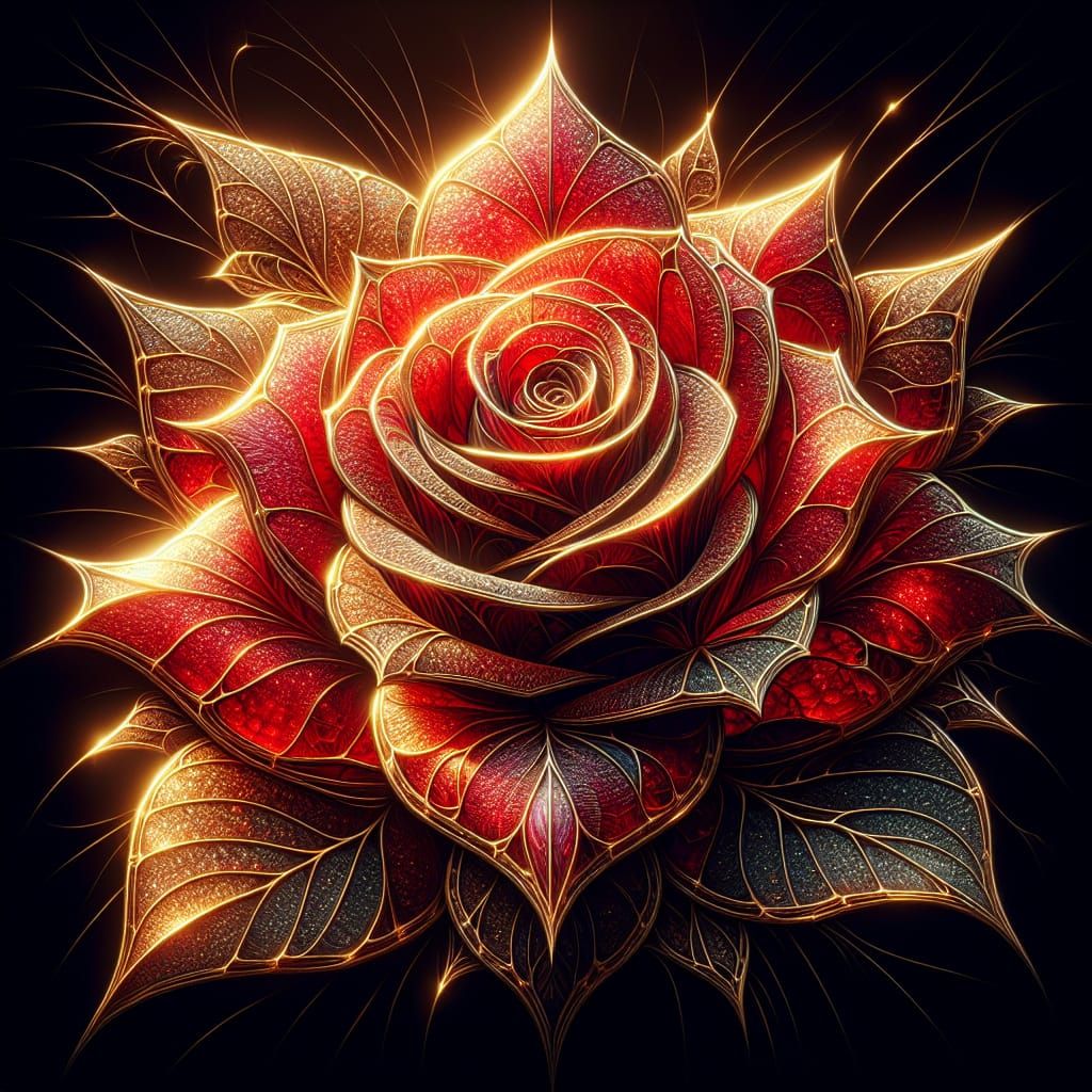 Crystal translucent rose