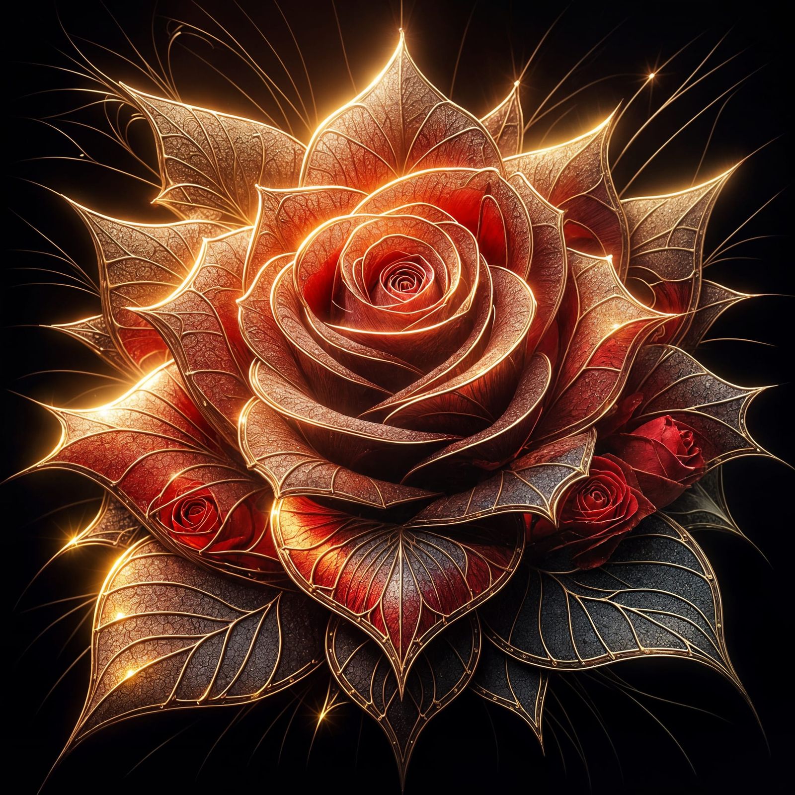 Crystal translucent rose  by @Francis H