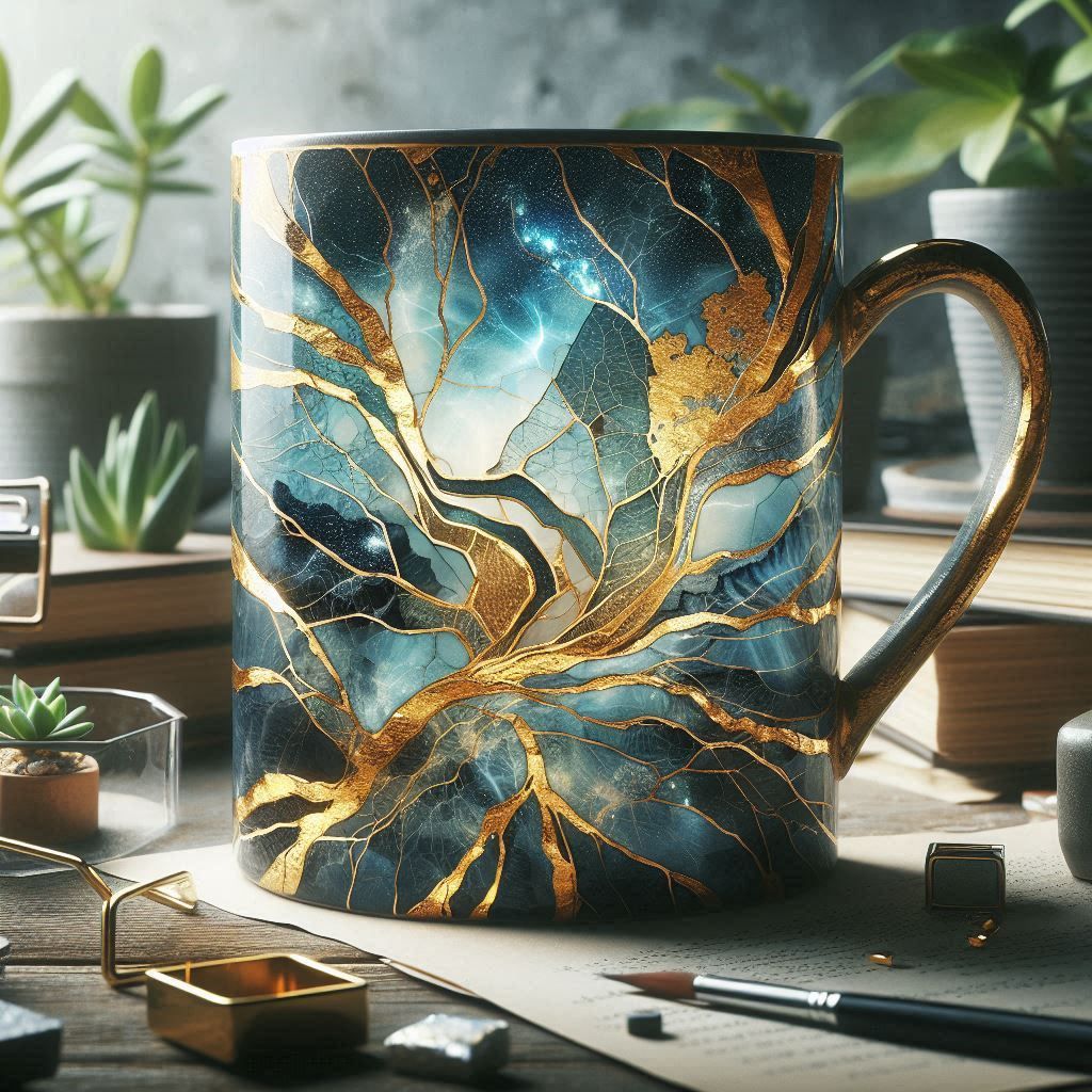Blue mug