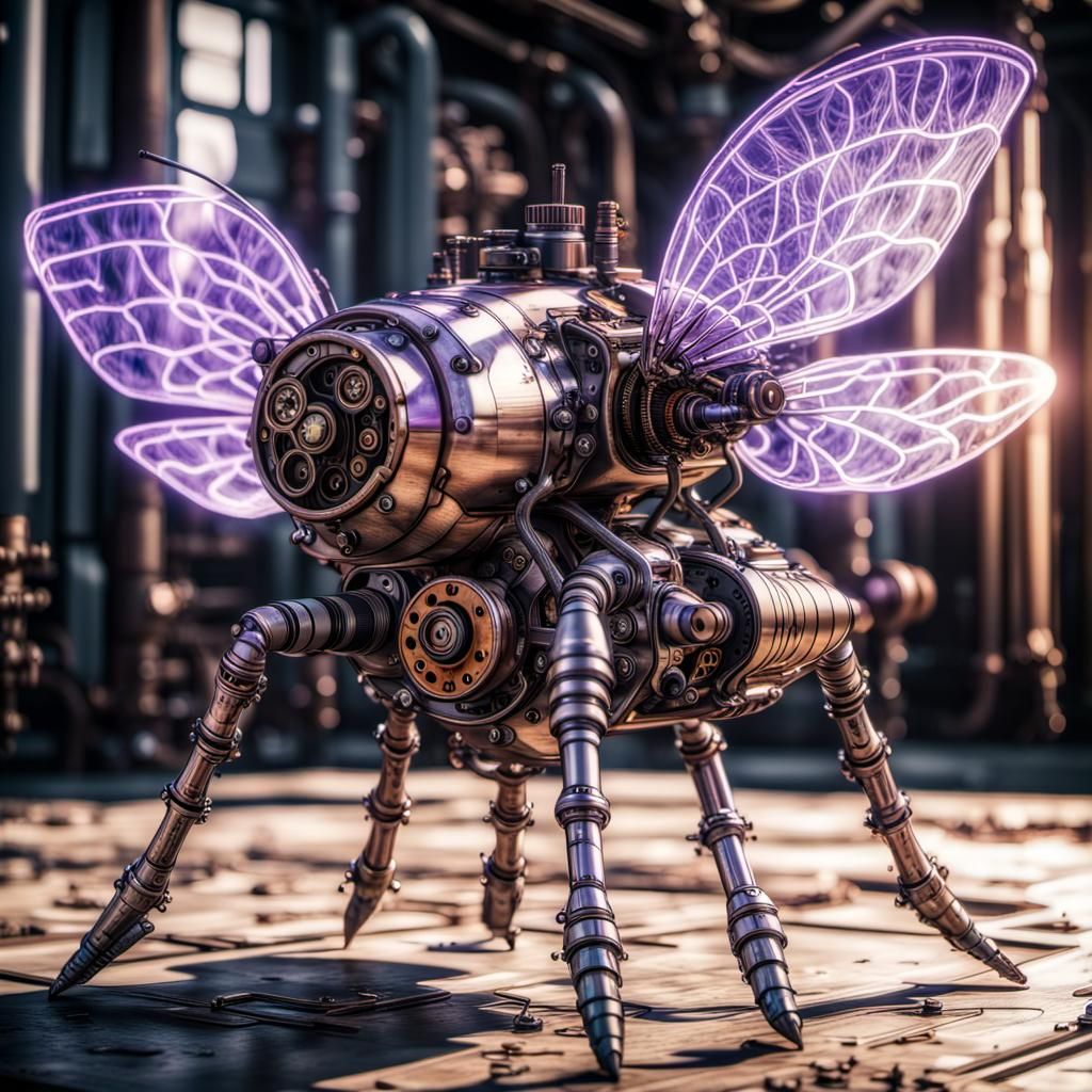 Weaponized Housefly Steampunk Inspired 3