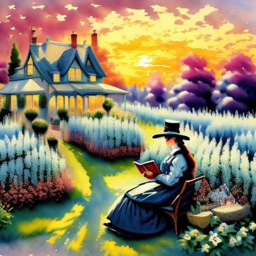 <lora:TLF:1.0> Reading Under the Vanilla Sky