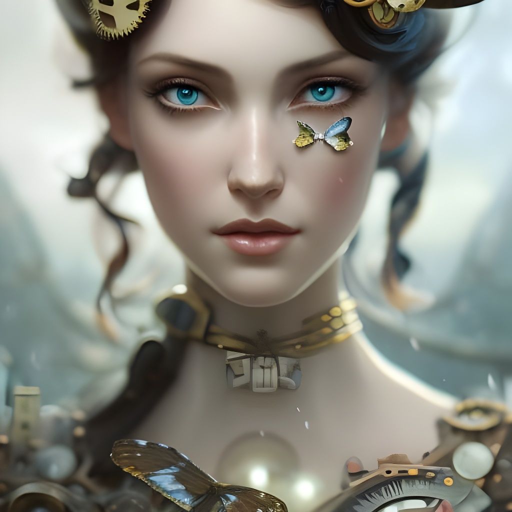 STEAMPUNK GIRL - AI Generated Artwork - NightCafe Creator