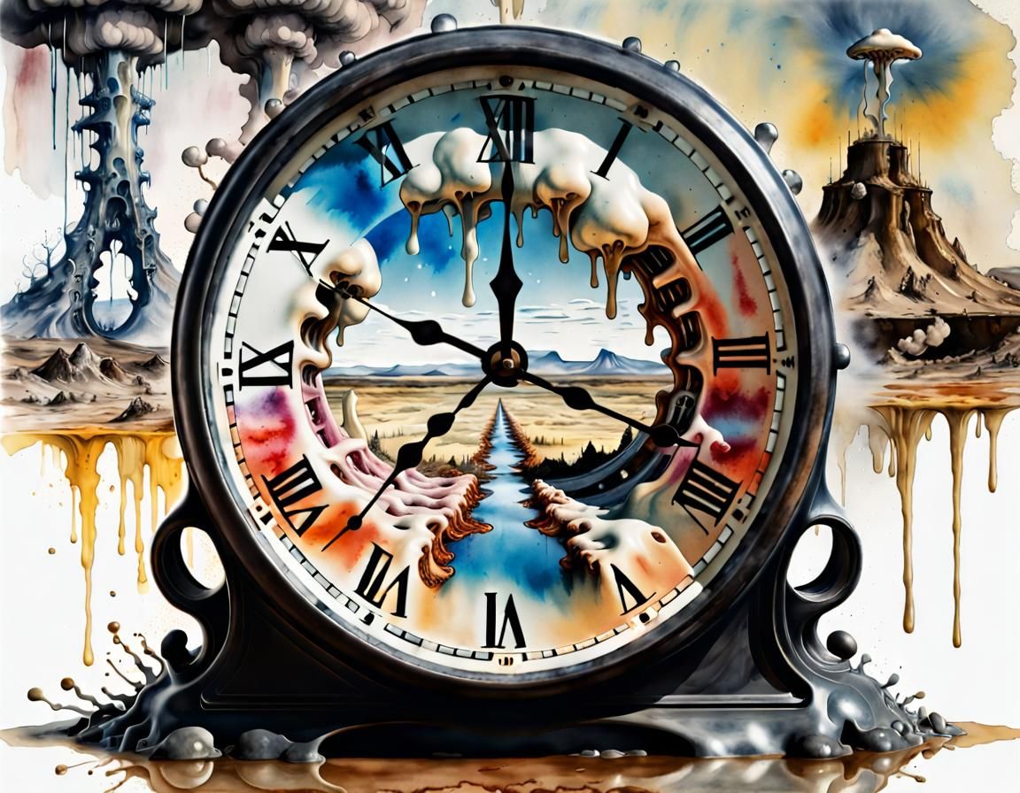 Doomsday clock as the illusion of time  by @Ashka