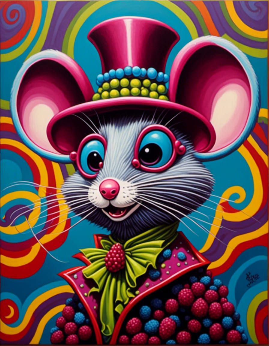 Raspberry Beret Funky 70's LORA 