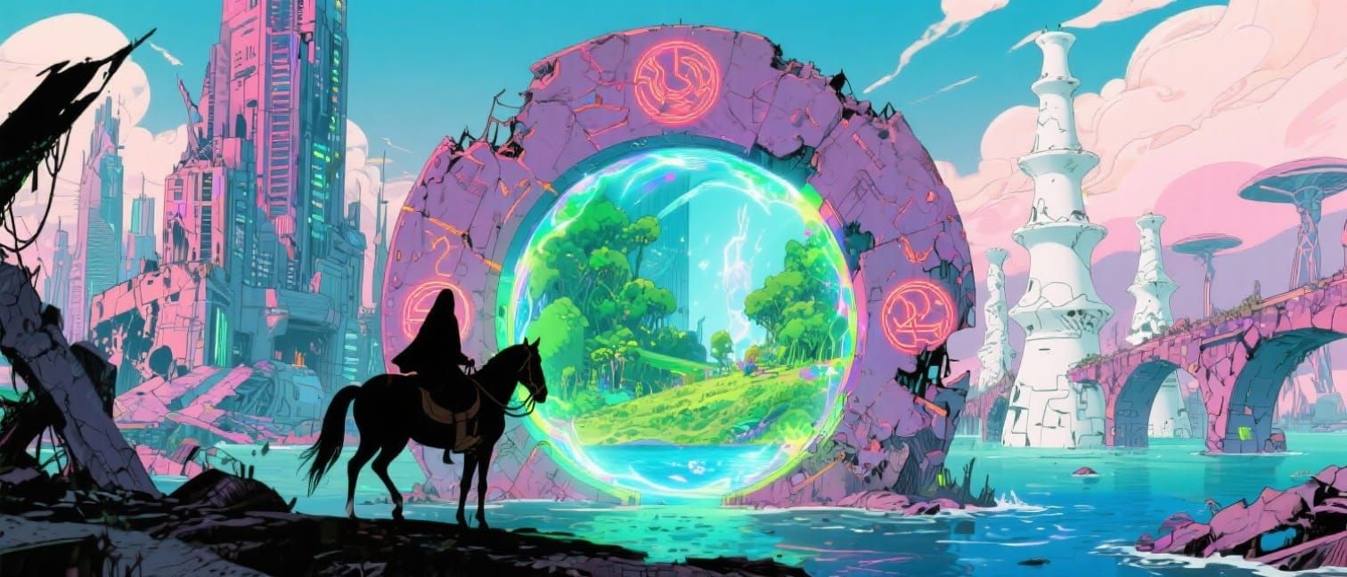 The Wayfarer approaches the Time Portal