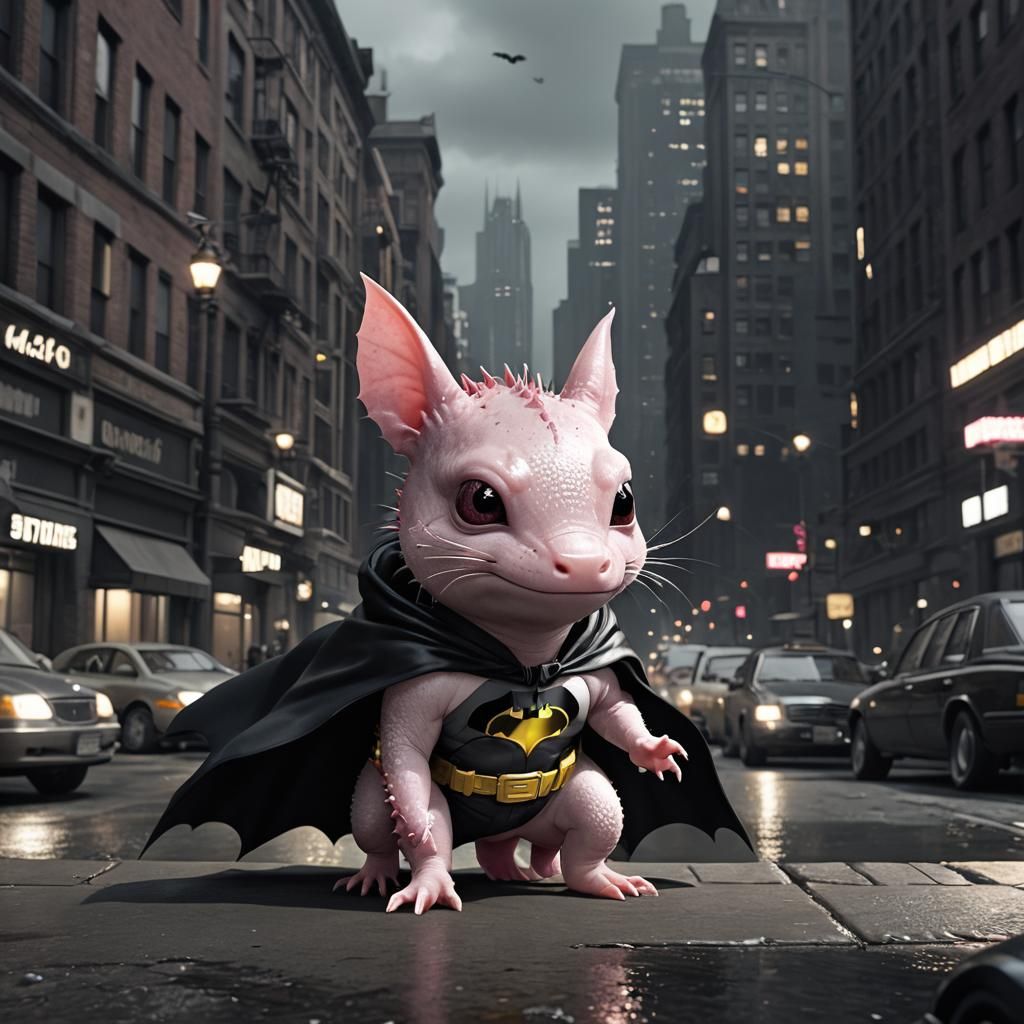 Bat-Axolotl  by @Ayame