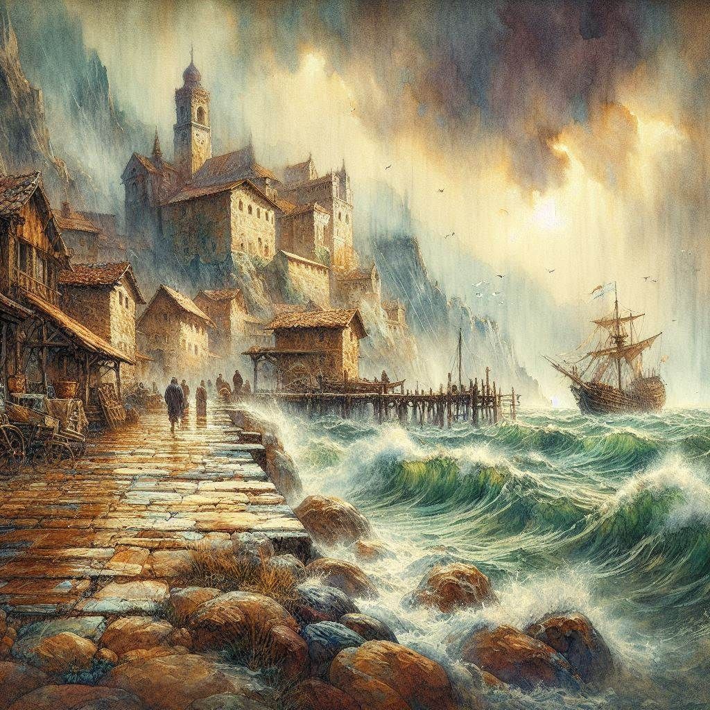 Renaissance Fishing Village  by @Domae