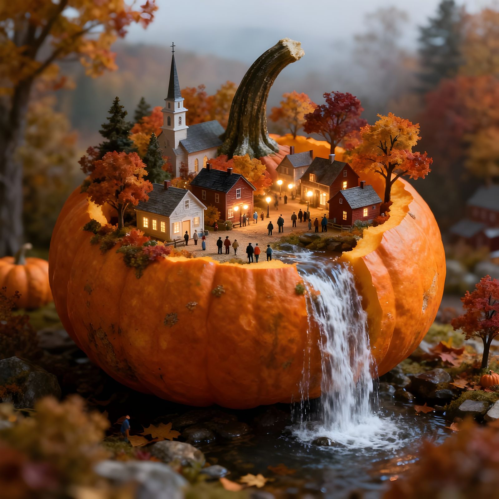 Pumpkin Village  by @Superbear