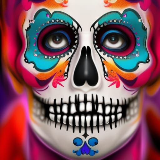 Schönheit totenkopf Día de los Muertos
