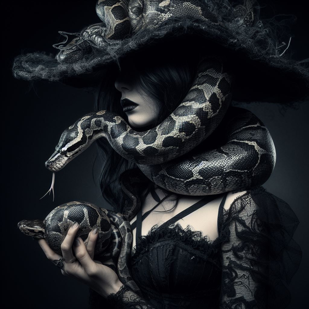Witch and snake 4