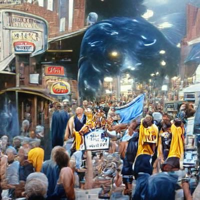 The Memphis Grizzlies win the NBA Finals and have a parade o...