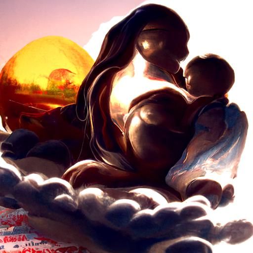 The love of a mother oil painting by James Gurney trending o...
