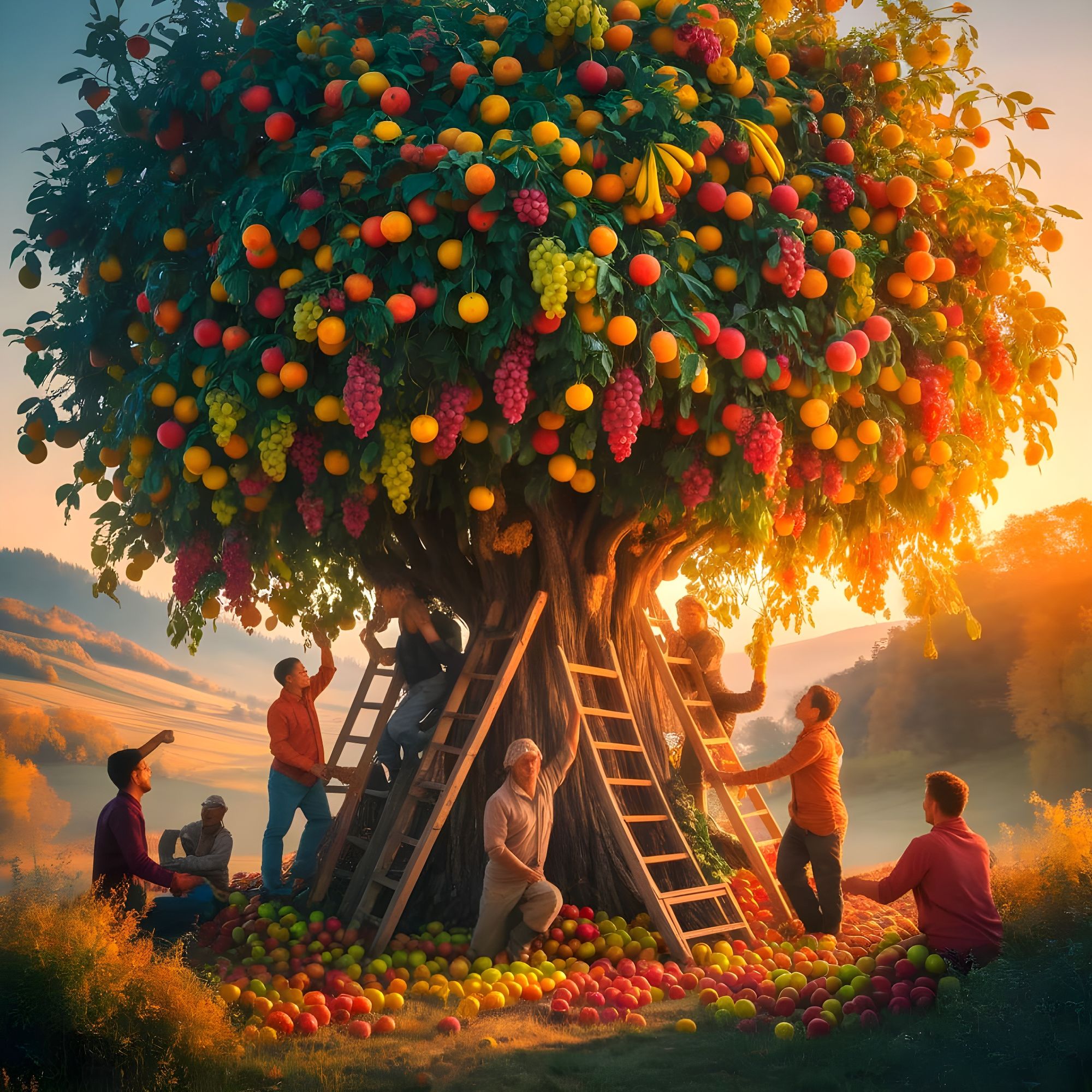 Tutti-frutti tree